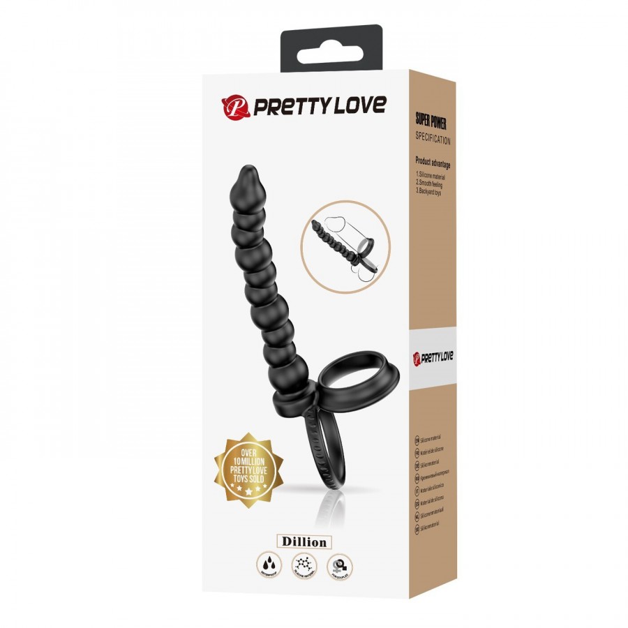 Насадка для двойного проникновения Pretty Love Dillion 19 см