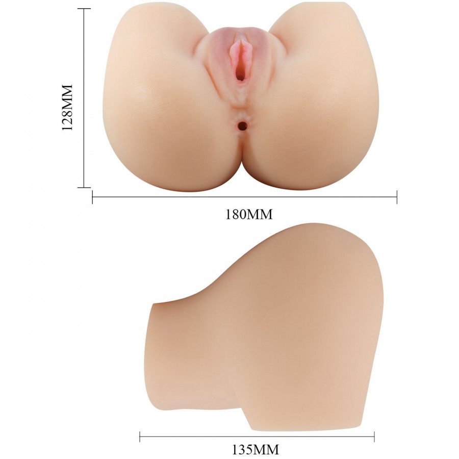 Вагина и анус с вибрацией Crazy Bull Mila BM-009243Z