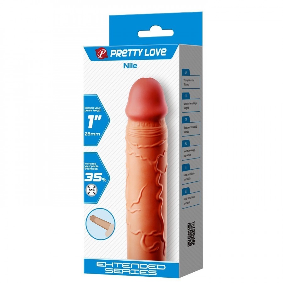 Увеличивающая насадка на пениса Pretty Love Nile BI-026252 (+2,5 см)