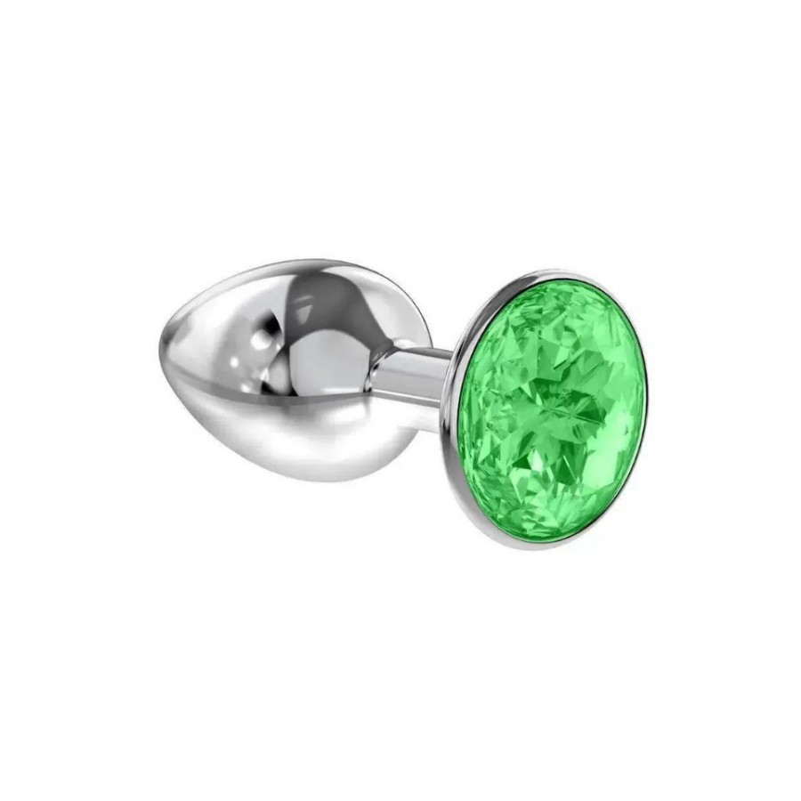 Анальная пробка Pluganale Piccolo Metall Green 7 х 2,7 см