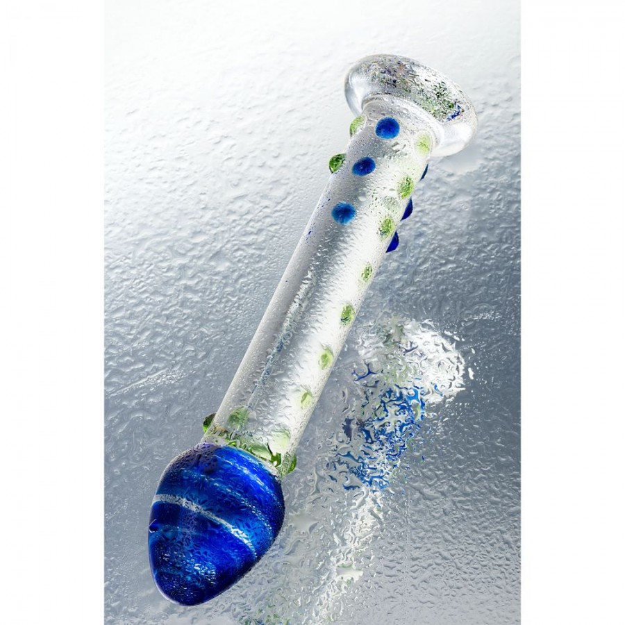 Стеклянный фаллоимитатор с крупной головкой SEXUS GLASS 18 х 2 см 912007