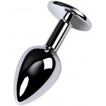 Анальная пробка с голубым кристаллом Sexy Chrystall