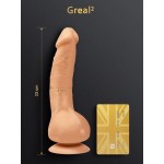 Мощный и гибкий реалистичный вибратор Gvibe Greal 22 х 4 см