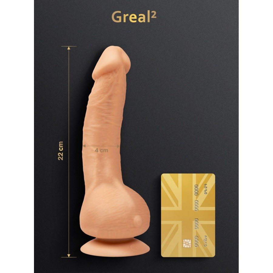 Мощный и гибкий реалистичный вибратор Gvibe Greal 22 х 4 см