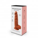 Реалистичный фаллоимитатор на присоске Erowoman 21x4 см ER-30125