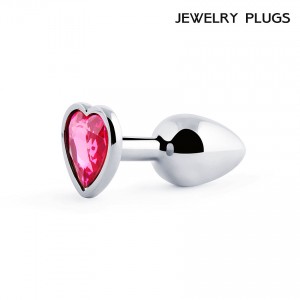 Металлическая анальная пробка Anal Jewelry Heart Silver Small