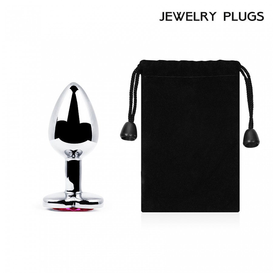 Металлическая анальная пробка Jewelry Plug Silver Small 7 х 2,8 см