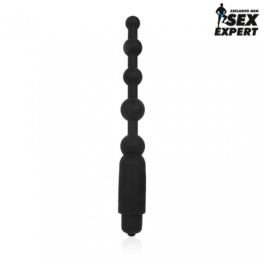 Анальная виброцепочка SexExpert 18 х 2,1 см