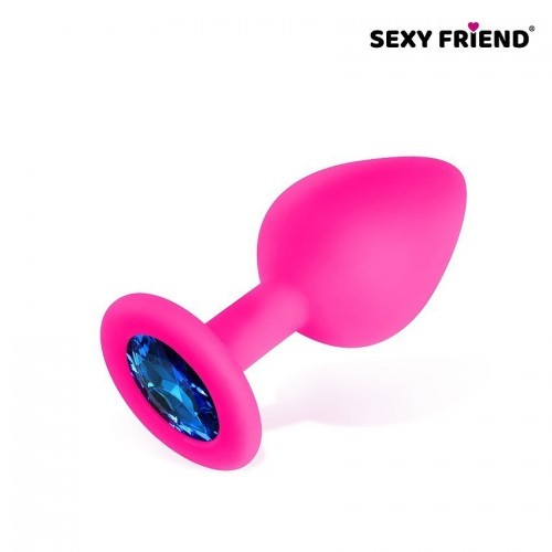 Анальная пробка с кристаллом Sexy Friend 8 х 3.5 см SF-70290-13