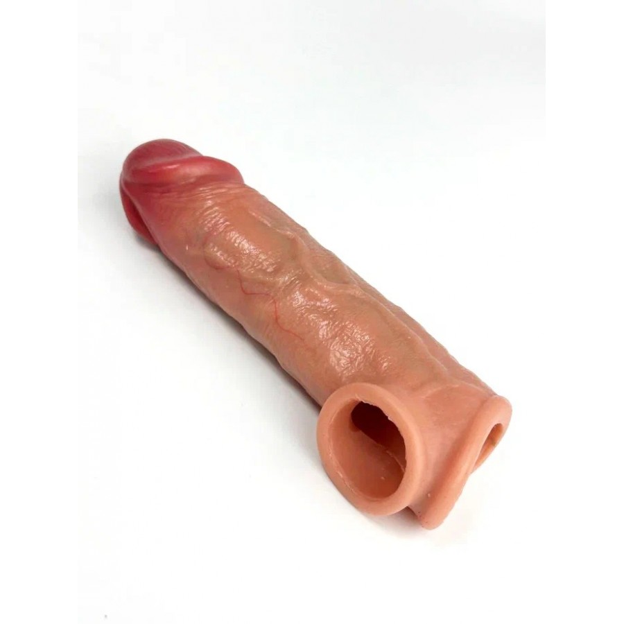 Насадка увеличивающая на пенис SGAN Sleeve M  15,5 х 3,8 см