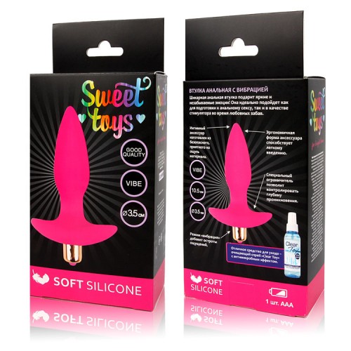 ВТУЛКА АНАЛЬНАЯ с вибрацией SWEET TOYS 10,5 х 3,5 см