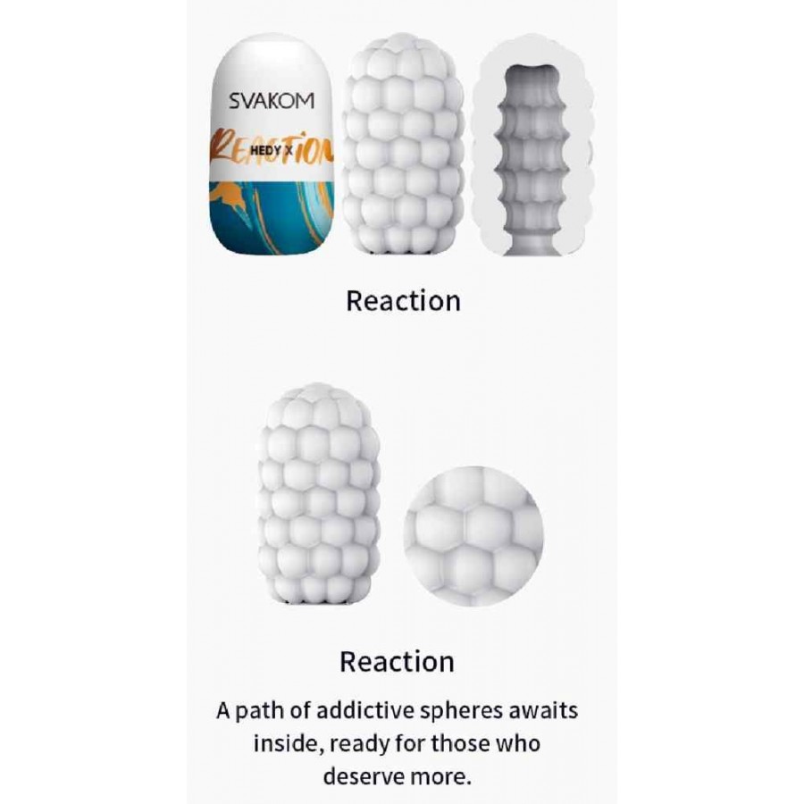 Мастурбатор-яйцо SVAKOM HEDY X REACTION
