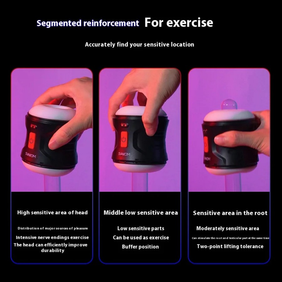 Мастурбатор с вибрацией и тренажер выносливости Svakom Mian