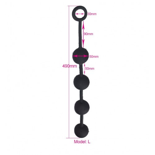 Большие анальные шарики Tonga LARGE ANAL BEADS 5 см