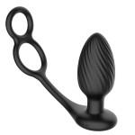 Анальная пробка с кольцами Nexus Tornado with Cock & Ball Rings