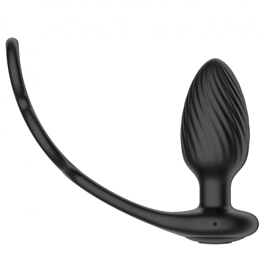 Анальная пробка с кольцами Nexus Tornado with Cock & Ball Rings