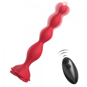 Анальная елочка с вибрацией 19,5 х 3,2 см, 9 режимов