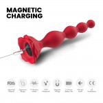 Анальная елочка с вибрацией 19,5 х 3,2 см, 9 режимов