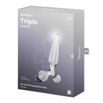 Стеклянная анальная пробка с тремя разными формами Satisfyer Triple Crystal 2