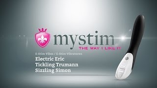 Вибратор с электростимуляцией Mystim Electric Eric Black Edition