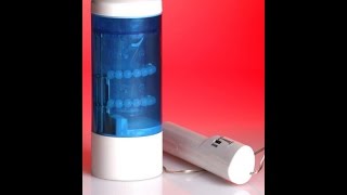 Magic X Erotic online shop - Vagina-Mund blau Robotic Mouth Penis-Stimulator